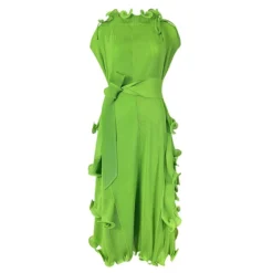 Design Sense Short Sleeve Ruffle Neck Pleated Hem Dress Wholesale Dresses N5923082300001 -Amour Vert shop O1CN012weXbn2AYWKKGEk82 2201313838215 0 cib 1