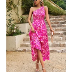 Elegant Sloping Shoulder Flower Print Long Dress Wholesale Dresses V5923041200029 -Amour Vert shop O1CN013XdKSO1ND4n0KL3Ml 2425141535 0 cib