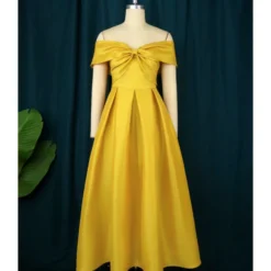 Casual One-Length Collar High Waist Skinny A-Line Dress Wholesale Dresses V5923050600029 -Amour Vert shop O1CN013o5GTR1TGB89lscF1 2206882922354 0 cib