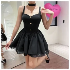 Slim Fit Wide Strap Off Shoulder Panel Low Cut Dress Wholesale Dresses N46523031800123 -Amour Vert shop O1CN019HtknA1MhTSCxX2tf 3900101466 0 cib