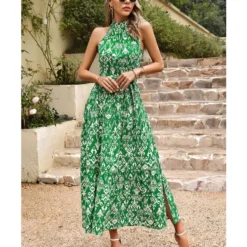 Elegant Sleeveless Floral Print Hanging Neck High Split Long Dress Wholesale Dresses V5923041200031 -Amour Vert shop O1CN01AyXI1t1ND4n1Bc0Ah 2425141535 0 cib