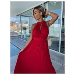 Elegant Solid Colour Sleeveless Hanging Neck Pleated Big Pendulum Dress Wholesale Dresses N5923090100072 -Amour Vert shop O1CN01J2O9131UK8CLjQLM8 2099122498 0 cib 5