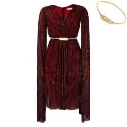 Elegant Solid Color V-Neck High Waist Cape Dress Wholesale Dresses N5923080800062 -Amour Vert shop O1CN01OJwqPv26Uci5MZlKc 4225457665 0 cib 6