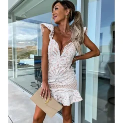 Temperament Lace Embroidery Tie Ruffle Backless Dress Wholesale Dresses N5923080800032 -Amour Vert shop O1CN01TzCLpY1ZzsMoo0UG3 2211169913266 0 cib 4