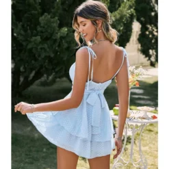 Fresh V-Neck Suspenders Open Back Double Hem Dress Wholesale Dresses N462303280017219 14 Fresh V-Neck Suspenders Open Back Double Hem Dress Wholesale Dresses N462303280017219 -Amour Vert shop O1CN01WKPott2HGO2FR6DJV 2212450069123 0 cib 1
