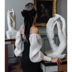 Temperament Bubble Sleeve Patchwork Strapless Pearl Open Long Dress Wholesale Dresses V5923032800058 -Amour Vert shop O1CN01deGPvt2Gztr7d7GWt 2212501819087 0 cib