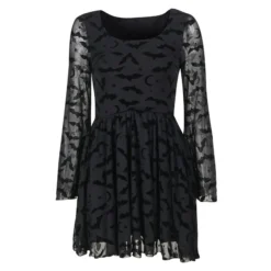 Dark Temperament Bat Jacquard Bell Sleeve A Swing Dress Wholesale Dresses Without Belt N46923031300022 -Amour Vert shop O1CN01doqUoj1MhTPqHmG5W 3900101466 0 cib 3