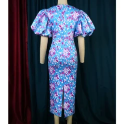 Commuter Style Lantern Sleeves High-Waisted Plum Print One-Step Dress Wholesale Dresses V5923050600035 -Amour Vert shop O1CN01mqWy0s1TGB8sCqaUV 2206882922354 0 cib
