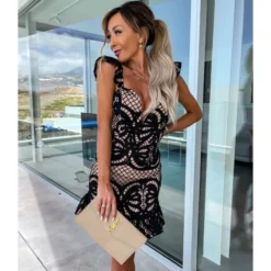 Temperament Lace Embroidery Tie Ruffle Backless Dress Wholesale Dresses N5923080800032 -Amour Vert shop O1CN01tglMBV1ZzsMtZRS4T 2211169913266 0 cib 4