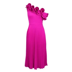 Casual Sleeveless Single-Shoulder Diagonal Collar Wood Ear Edge Thin Pleated Dress Wholesale Dresses V5923050600021 -Amour Vert shop O1CN01veXmTm1TGBA26T8r6 2206882922354 0 cib