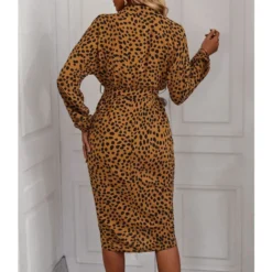 Fashion Long Sleeve Geometric Pattern Print Lace-Up Single-Breasted Dress Wholesale Dresses V5923041200022 -Amour Vert shop O1CN01xiB73A1wuaxg6ZPEj 3267756368 0 cib