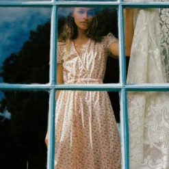 The Dawn Dress | Oat Straw Cream -Amour Vert shop OatStrawCream2 131afefe 4cfa 40d5 9e25 3f50473945da