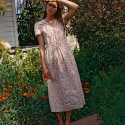 The Dawn Dress | Oat Straw Cream -Amour Vert shop OatStrawCream4 ab076ef7 12b9 430a 8ea0 77445d1dcb70