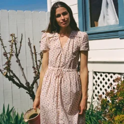 The Dawn Dress | Oat Straw Cream -Amour Vert shop OatStrawCreamFB 58eb1718 01be 4171 80f8 47003412e1af