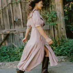 The Rachel Dress | Winter Plaid -Amour Vert shop Rachel2