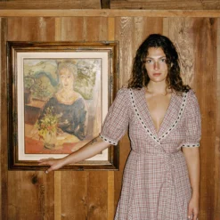 The Rachel Dress | Winter Plaid -Amour Vert shop Rachel3 1