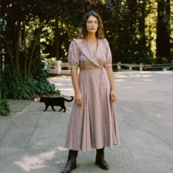 The Rachel Dress | Winter Plaid -Amour Vert shop Rachel6