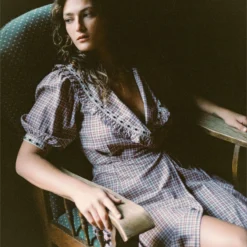 The Rachel Dress | Winter Plaid -Amour Vert shop Rachel6 1