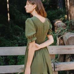 The Brooklyn Dress | Forest Gauze 10 The Brooklyn Dress | Forest Gauze -Amour Vert shop Salona1 6