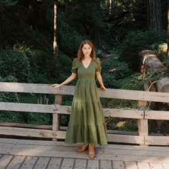 The Brooklyn Dress | Forest Gauze 13 The Brooklyn Dress | Forest Gauze -Amour Vert shop Salona3 6