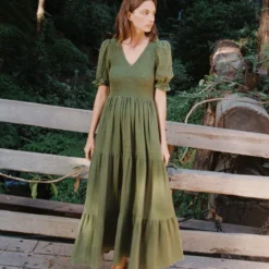 The Brooklyn Dress | Forest Gauze
