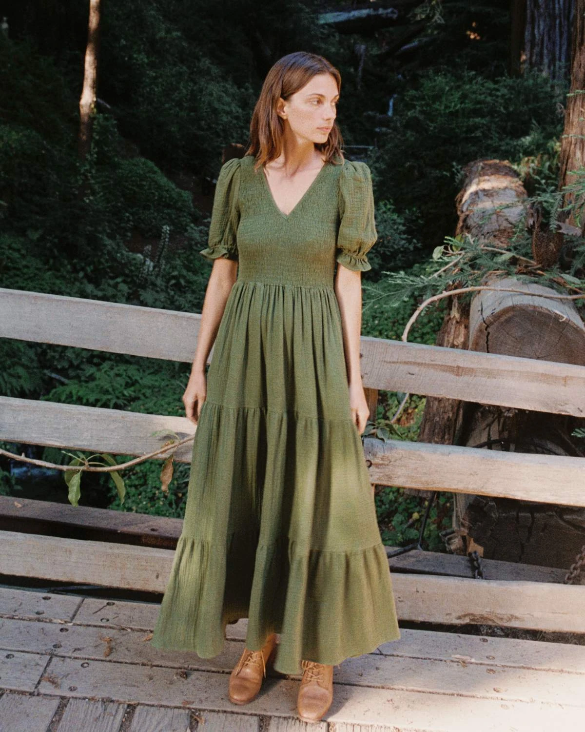 The Brooklyn Dress | Forest Gauze 3 The Brooklyn Dress | Forest Gauze