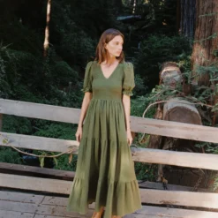 The Brooklyn Dress | Forest Gauze 11 The Brooklyn Dress | Forest Gauze -Amour Vert shop Salona 6