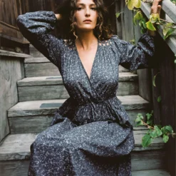 The Sarah Dress | Ginkgo Black 13 The Sarah Dress | Ginkgo Black -Amour Vert shop Sarah6