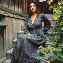 The Sarah Dress | Ginkgo Black