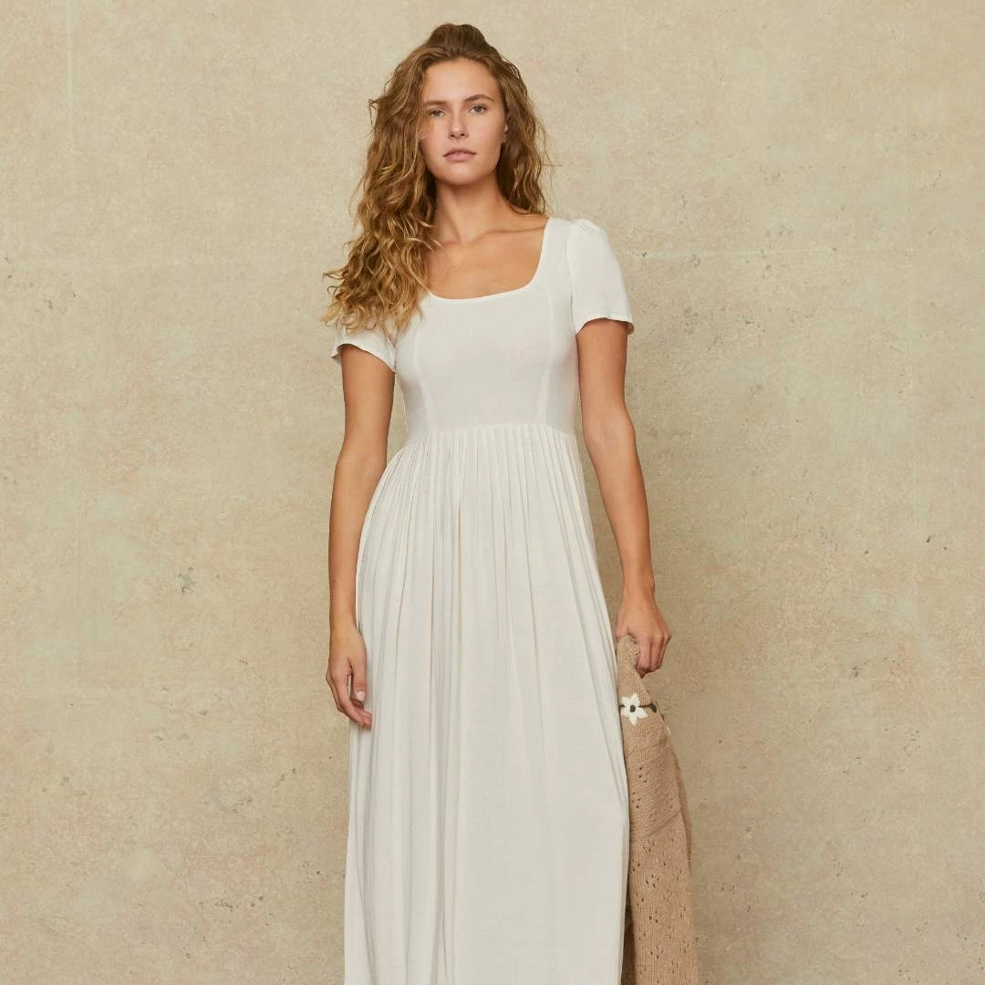 The Scarlet Dress Petites | Eggshell 4 The Scarlet Dress Petites | Eggshell - Image 2