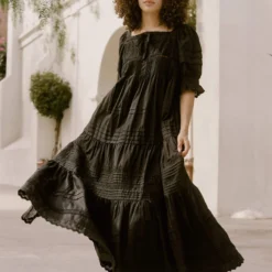 The Shaina Dress | Onyx -Amour Vert shop Shaina1 c0cb16ec 8de3 4853 81e7 3bb11ed6879c