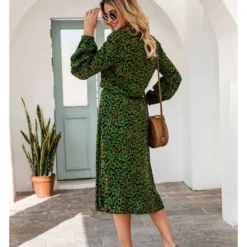 Fashion V Neck Leopard Print Midi Dress High Waist Long Sleeve Slim Wholesale Dresses SDN560438 -Amour Vert shop a185f085 1e56 4aab 994e e4a13d2ccb1f 0c902edc6996688ece6ffa4b295b3ba3