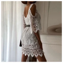 Sexy Off-Shoulder Sling Lace Mini Dress Hollow Lace-Up Solid Color Wholesale Dresses SDN561715 11 Sexy Off-Shoulder Sling Lace Mini Dress Hollow Lace-Up Solid Color Wholesale Dresses SDN561715 -Amour Vert shop aa87c8fe c7d6 45a0 969a f58a9805c046 bc5986da92e40e749c5c8b253880c42b