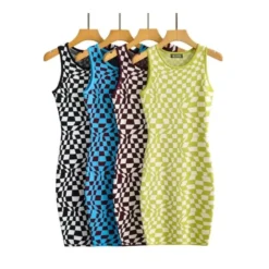 Round Neck Sleeveless Plaid Knitted Dress Wholesale Clothing SD070186 -Amour Vert shop abe3726f bbee 4bec a8b7 22b478c49041 6FFB10B9F51748205A489B6F89E27701