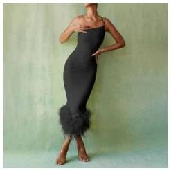 Women One Shoulder Halter Dress Feminine Backless Slim Fit Fishtail Long Dress Wholesale Clothing Vendors SDN537937 -Amour Vert shop ac6f7f6f cb1e 4ea1 99df 0a2ae7855317 d4780192a5f599dfabba802a3e3da12c