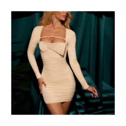 Irregular Long-Sleeved Pleated Tight Sexy Low-Cut Mini Dress Wholesale Dresses SDV463672 -Amour Vert shop b0c3d04f 3dee 495a 8152 af5650003ae7 fc7f4f18de349aa595a4160b878a1cd4
