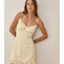 Floral Print Resort Style Sundresses V-Neck Chiffon Backless Lace-Up Ruffled Dress Chic Wholesale Dresses SDN580382 -Amour Vert shop b1cf44f2 9276 4e10 8d6e b951035da42a a176eb8c4c7a86c83cfa7b348847af86