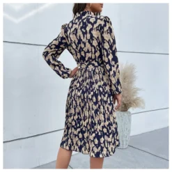 Printed Long Sleeve Tie-Up Casual Swing Pleated Dress Wholesale Dresses SDN538421 -Amour Vert shop b6242472 9086 4060 b3ff 3fac11a3ba22 d6a8b1de1b7e5d6222c9507153c46592