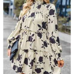 Elegant Print Long Sleeve Dress Loose High Waist Wholesale Dresses SDN560955 -Amour Vert shop c038888e 1b82 46c4 9a95 6640e9109302 858c7f4dcd7d31984a9fa1b49c25ee4c