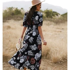 Sexy Deep V Floral Swing Dress Short Sleeve Slim Drawstring High Slit Vacation Wholesale Dresses SDN560326 21 Sexy Deep V Floral Swing Dress Short Sleeve Slim Drawstring High Slit Vacation Wholesale Dresses SDN560326 -Amour Vert shop c15b69f9 ebf9 4f18 b15d 6d49b95567cd 77d39c2703df90f602735548a88201e8