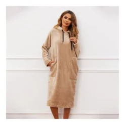 Hooded Sweatshirt Dress Flannel Long Sleeve Long Nightdress Wholesale Loungewear SDN5385201 -Amour Vert shop c17eac5a 4114 45e1 ad61 7630c671a0cb 65282c518a8ece97394525e62cbe178a