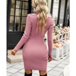 Casual V-Neck Lapel Mini Dress Single-Breasted Long Sleeve Bodycon Wholesale Dresses SDN562274 17 Casual V-Neck Lapel Mini Dress Single-Breasted Long Sleeve Bodycon Wholesale Dresses SDN562274 -Amour Vert shop c26c7586 b44e 49b9 853a 45a30373fc3f f4f6b8c9879650691037b9fd38ba228c