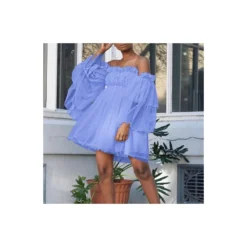 Solid Color Elastic Off Shoulder Vacation Party Dress Wholesale Dresses Veil Mini Puffy Skirt Fashion SD204090 -Amour Vert shop c3c54afc 26bc 4584 a15e c0b9d97b4f41 47d0040e6dc4fecfe92a68cb6e1c09f0