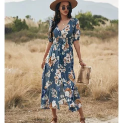 Sexy Deep V Floral Swing Dress Short Sleeve Slim Drawstring High Slit Vacation Wholesale Dresses SDN560326 14 Sexy Deep V Floral Swing Dress Short Sleeve Slim Drawstring High Slit Vacation Wholesale Dresses SDN560326 -Amour Vert shop c7ffc3db 5830 42a4 9b99 60ade6bf33f3 50cb2885ec5af80bb8ed5cb7549eb5f2