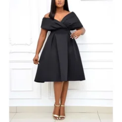 Sexy Short-Sleeved Deep V-Neck A-Line Hem Dress Wholesale Dresses V5923050500008 -Amour Vert shop c91e166d6df8493dba17aff90126e36c 6