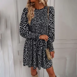 Casual Print Long Sleeve Mini Dress High Waist Wholesale Dresses SDN562369 -Amour Vert shop d9017374 1983 45e8 9d88 df88ff7f6e17 b022ef465d269d36e04101e21dd06738