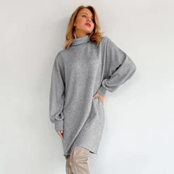 Loose Warm Knit Turtleneck Belt Commuter Mini Dress Wholesale Dresses SDV463848 -Amour Vert shop dbe98c8d 1a20 4207 949f 4149ddfac736 4a61b399beb7148720caa4a2ab887e90