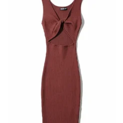 Reversible Knotted Rib-knit Tank Dress Cheap Wholesale Womens Clothing Dresses 18 Reversible Knotted Rib-knit Tank Dress Cheap Wholesale Womens Clothing Dresses -Amour Vert shop download 4 72 1