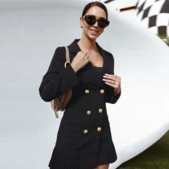 Double-Breasted Lapel Nipped Waist Pleated Blazer Dress Wholesale Dresses SDN536042 -Amour Vert shop e1f0d510 f25c 4a6e b5dc 7eb63b30e3b9 O1CN01NJePog1wQMloDLogw 2455536302 0 cib