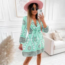 Fashion Print V-Neck Dress Casual Long Sleeve Loose Swing Wholesale Dresses SDN562005 -Amour Vert shop e4ddec47 71dd 4339 9eb5 a7b60cc69ce1 O1CN011wJUyk1OfIlA0UZ6h 2223191732 0 cib
